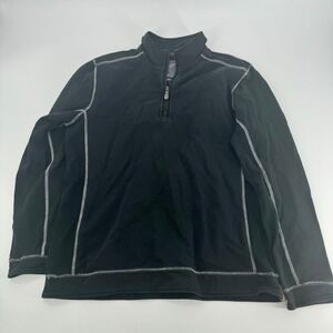 Tommy Bahama Jeans Quarter Zip Pullover Sweater Mens L Contrasting Stitch‎